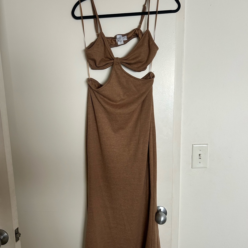 Princess Polly Brown Backless Dress